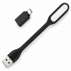 Mini USB LED Lamp Flexible Neck Warm White 3000K Black