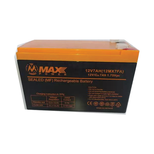 Max Battery LX7-6 – 6V 7Ah Sealed Lead Acid  Battery (Model 6MX7.0FA)