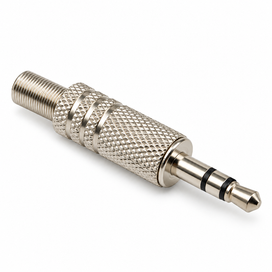 Stereo Metal 3.5mm Pin High-Quality Audio Plug Connector