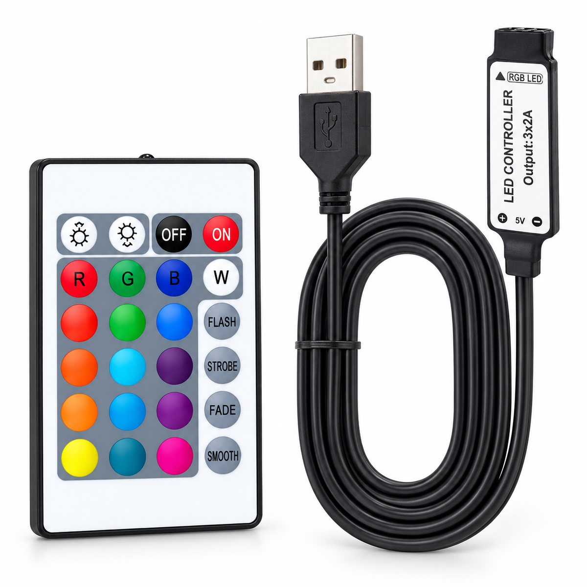 IR Wireless Led Remote Controller 5V 24 Keys